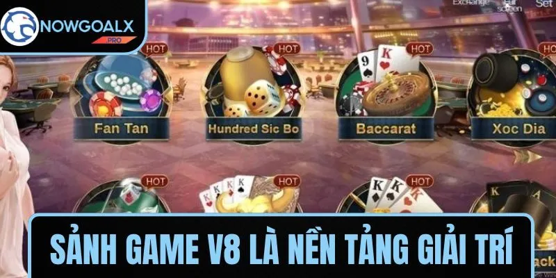 Sảnh Game V8 là nền tảng giải trí trực tuyến với đa dạng trò chơi