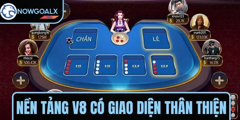 Nền tảng V8 sở hữu giao diện thân thiện, bảo mật cao